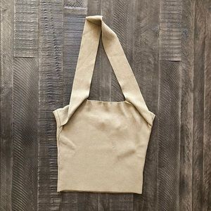 NWT NBD Revolve Yvette Halter Top in Taupe